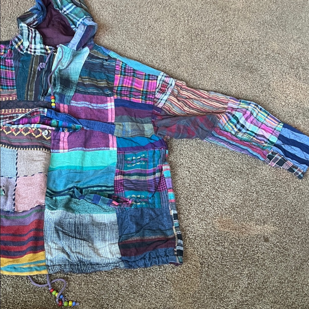 Jou Jou Multicolor Patchwork Hoodie - image 5